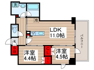 プラウドフラット清澄通りの物件間取画像